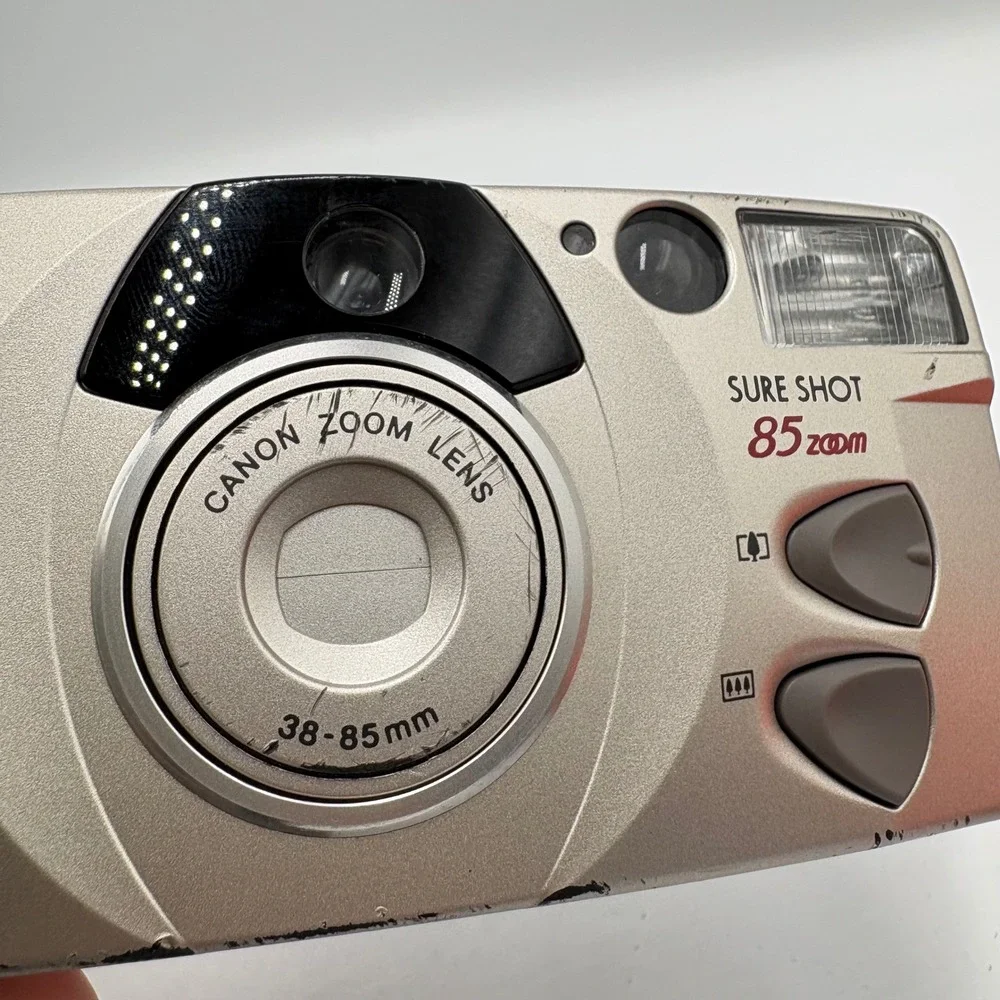Canon Sure Shot 85 Zoom 35mm Film Camera 38-85mm Lens with Case *WORKS*